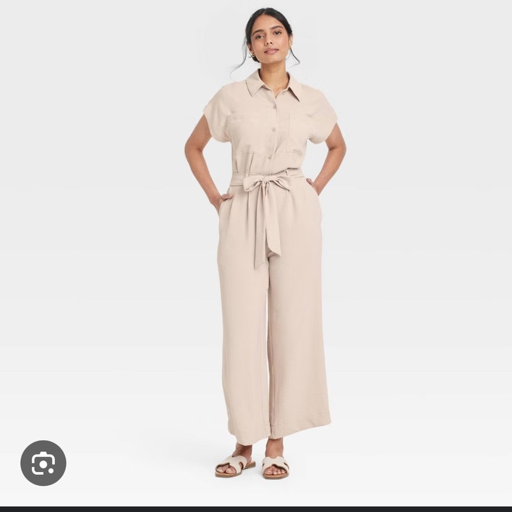 A New Day - Women's Beige Jumpsuit